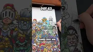 Day 63 Drawing EVERY Brawl Stars Skin - King Archer Bo