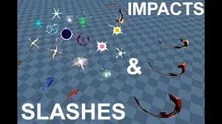 Stylized Impacts & Slashes Effects | Unity 3d assets