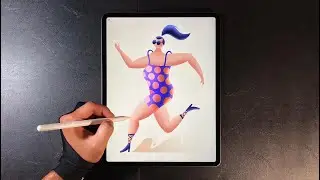 Love Yourself ♥️ Character Illustration in Procreate