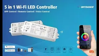 How use Wi-Fi controller to control led strip lights？|App control/Voice control/Remote control