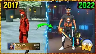 FREE FIRE PLAYERS 2017 VS 2022⚡⚡ - 