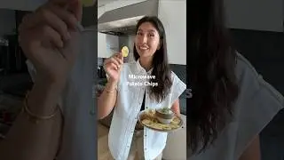 Easy microwave potato chips ✨