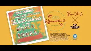 Ronnie Wood's Affirmation Art Works In Support of Turn Up For Recovery and Crossroads Antigua