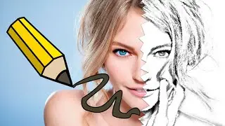 Как создать эффект карандашного рисунка в Фотошопе