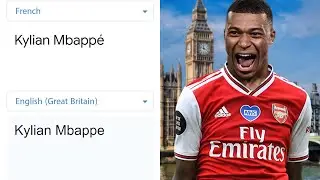 Mbappe in different languages meme