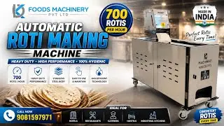 700 Roti/Hour Automatic Chapati Making Machine | Heavy Duty Commercial Roti Machine Demo
