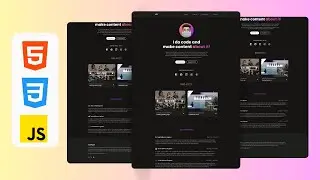 Responsive Personal Portfolio  Website  Design Using HTML , CSS & JavaScript