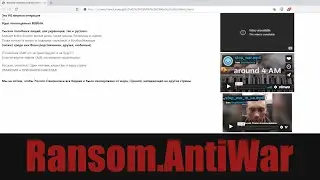 A ransomware that tries to stop Russia-Ukraine war
