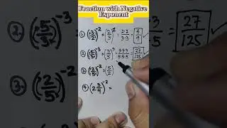 Basic Math Review: Simplifying Fraction with Negative Exponent 