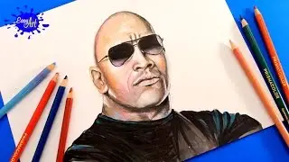 Drawing  WWE l Drawing Dwayne Johnson (The Rock) WWE / Drawings  wrestling