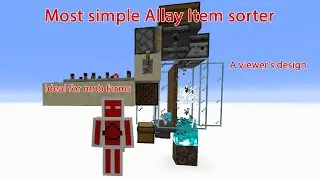 Most simple Allay Item sorter! [A viewer's design] | RQTSTEIN