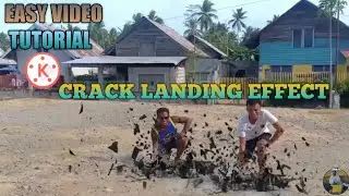 how to make landing with crack effect in kinemaster