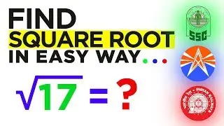 How to find Square Root of a Non Perfect number without using Calculator. [English] APDCL|IBPS|RRB.