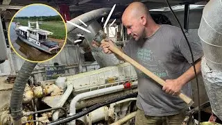 Find TDC With A Sledge Hammer - Boat Engine Repairs! #engineering