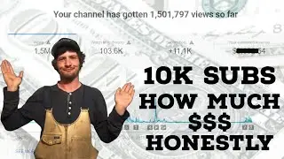 How much MONEY did I make for 1.5 Million Views with 10k Subs? SMALL/NEW CREATOR ADVICE 2021