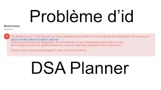 Solutionner le problème d'id opérateur sur DSA Planner