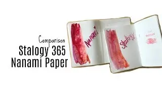 Nanami Café Note vs Stalogy 365 Notebook comparison * ink & water color test