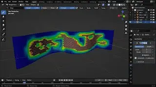 Paint Bricks with Blender's Mesh Materializer