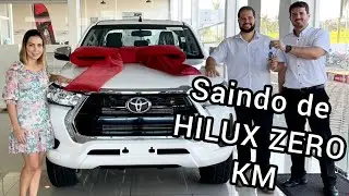 SAINDO DA CONCESSIONARIA DE TOYOTA HILUX ZERO KM 2022