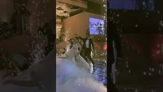 dream fairytale FIRST DANCE of bride and groom at a Christian Wedding 💍 #Indian