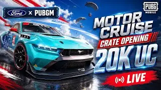 Motor Cruise Crate Opening PUBG Mobile | Ford x PUBGM Collaboration | 20000+ UC