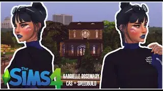 The Sims 4 Townies... Gabrielle Rosemary + Witchy House Speedbuild🧙‍♀️🧙‍♀️