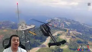 PAULINHO INVADINDO A ILHA COM HELI KKK !