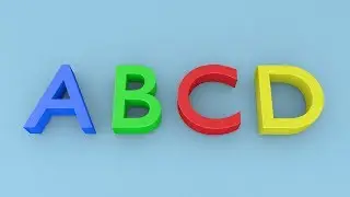 ABCD for Kids - 3D Animation [Capital Letter Alphabets]