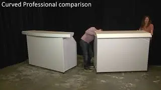 Switch between Standard and Curved Countertops on the Professional Bar