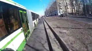 Самый неприятный момент - когда тебя опережает автобус