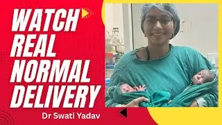 Live Normal Delivery in Hospital | Real Labor & Birth Video|
