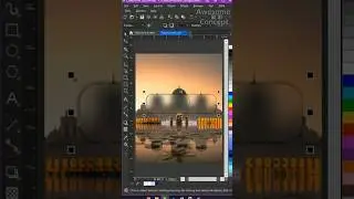 Check out how I use water transparency on this image #shorts #trending #coreldraw #tutorial