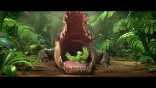 The brave crocodile mouth dancing and musician bird (rio 2)
