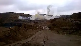 Взрывные работы на карьере Оренбургская область