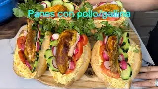 COMO HACER PANES CON POLLO/GALLINA SALVADOREÑOS ￼￼￼Mexican food