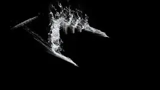 PIC/FLIP Fluid Simulation - Splash with Foam (Particle Only Render)