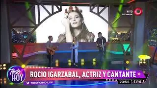 Rochi Igarzabal canta "Que Nadie Sepa Mi Sufrir " en el programa Todo X Hoy