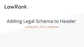 Adding Legal Schema to the Header