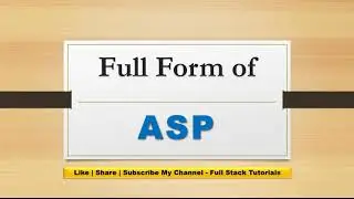 What is full form of ASP?