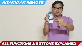 Hitachi AC Remote Settings | Hitachi AC Remote Buttons | Hitachi AC Remote All Functions