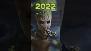 Evolution of Groot (2014 VS 2022) #shorts #shortsfeed #evolution