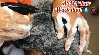 Asmr // Hair wash day // Rigorous and aggressive shampooing ~Zoomed on 🚿 💦😴