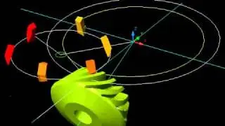 Eloid spiral bevel gear cutting sim