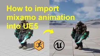 How to import mixamo animation into Unreal Engine 5