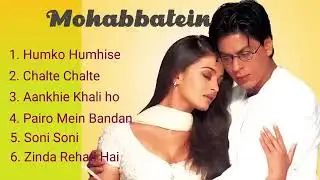 Mohabbatein Movie All Songs   Shah Rukh Khan   Aishwarya Rai   #viralvideo #love #lovesong