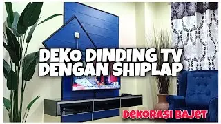 DEKO DINDING TV DENGAN SHIPLAP