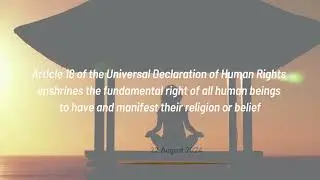 International Day Commemorating Victims of Acts of Violence Based on Religion or Belief 2024