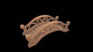 Stylized Ornate Wooden Bridge - Prop 3D Model | Game Asset Showcase