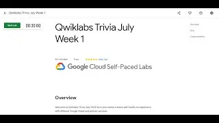 Qwiklabs Trivia July Week 1 | Google Cloud Arcade Facilitator Program 2023 |