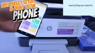 How To Connect HP Officejet To WIFI Direct and Print From Phone Review